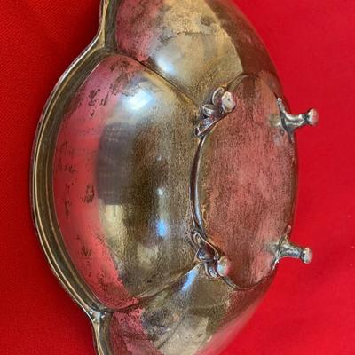 Footed Sterling Silver Serving Bowl