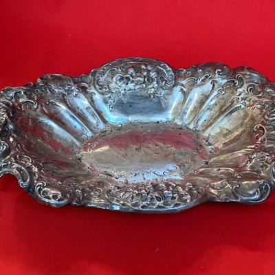 Maurice Scooler, New Orleans, Art Nouveau Sterling Silver Repousse Hallmarked Centerpiece