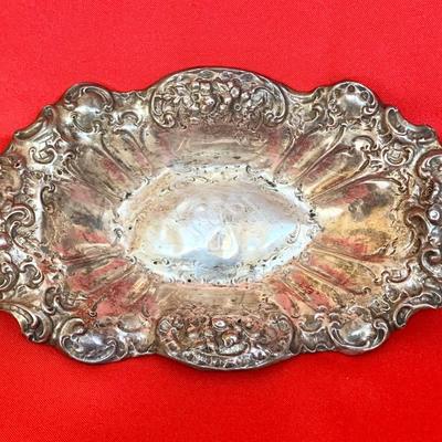 Maurice Scooler, New Orleans, Art Nouveau Sterling Silver Repousse Hallmarked Centerpiece