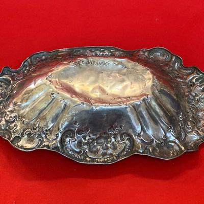 Maurice Scooler, New Orleans, Art Nouveau Sterling Silver Repousse Hallmarked Centerpiece