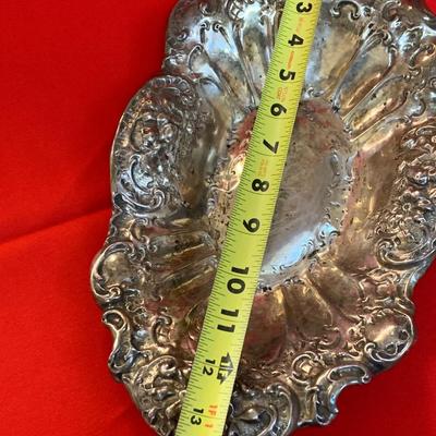 Maurice Scooler, New Orleans, Art Nouveau Sterling Silver Repousse Hallmarked Centerpiece