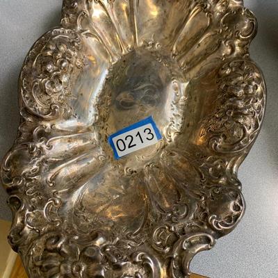 Maurice Scooler, New Orleans, Art Nouveau Sterling Silver Repousse Hallmarked Centerpiece
