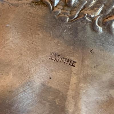 Maurice Scooler, New Orleans, Art Nouveau Sterling Silver Repousse Hallmarked Centerpiece