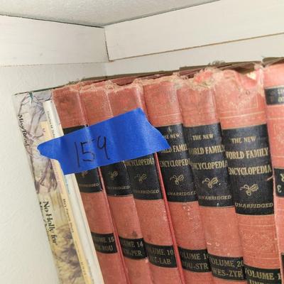 Lot of books including 1955 encyclopedias