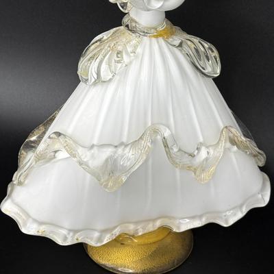 Authentic Vintage Murano Glass Venetian Masked Dancing Lady