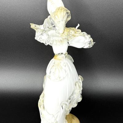 Authentic Vintage Murano Glass Venetian Masked Dancing Lady