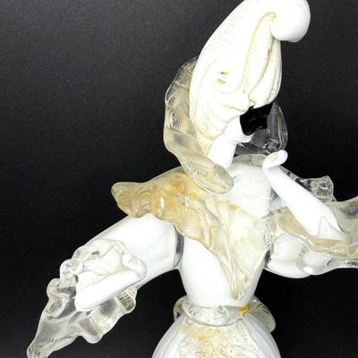 Authentic Vintage Murano Glass Venetian Masked Dancing Lady