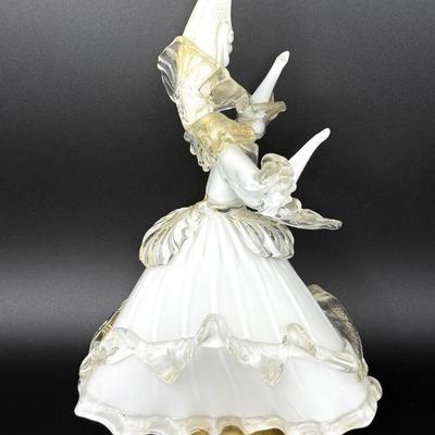 Authentic Vintage Murano Glass Venetian Masked Dancing Lady
