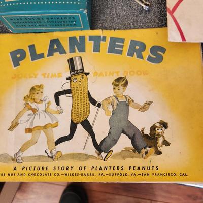 Collectable Lot Spice cans, Kool Aid , Planters Peanuts, Quaker Oats , Mother Goose Straws