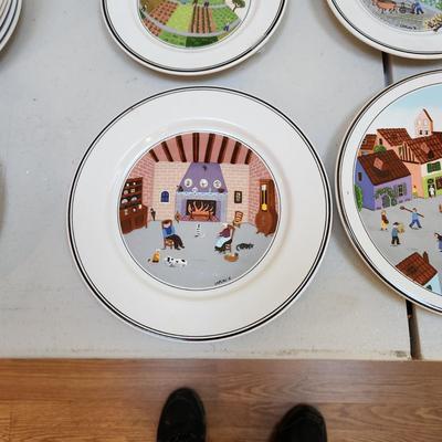 Villeroy & Boch Design Naif Christmas Plates Trinket Holders , Tea pot