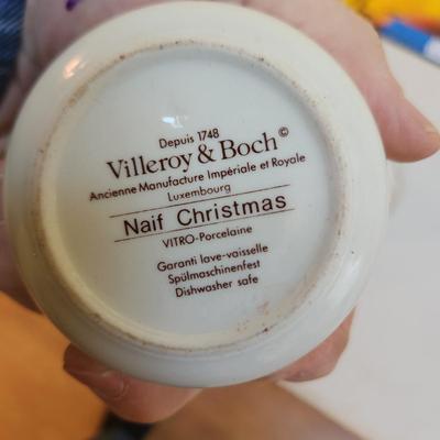 Villeroy & Boch Design Naif Christmas Plates Trinket Holders , Tea pot