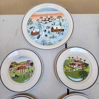 Villeroy & Boch Design Naif Christmas Plates Trinket Holders , Tea pot