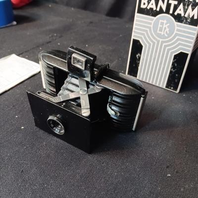 KODAK BANTAM FOLDING CAMERA WITH ANASTIGMAT LENS PLUS BOX AND MANUAL
