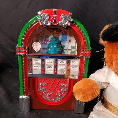 ELVIS SINGING & DANCING ANIMATED BEAR PLUS MULTI SONG JUKEBOX