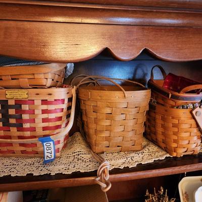 4 Longaberger Baskets