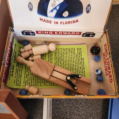 Collection of Games Marbles Marble Shooter, Pickup Sticks, Chess Pieces, Wood Puzzles