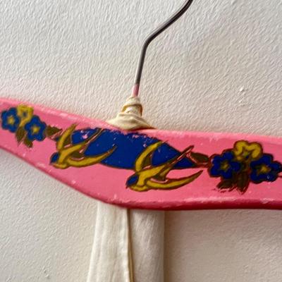 Antique Clothes, Accessories, Painted Wooden Hangers