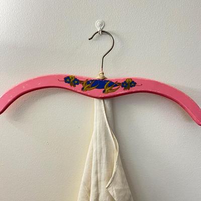 Antique Clothes, Accessories, Painted Wooden Hangers