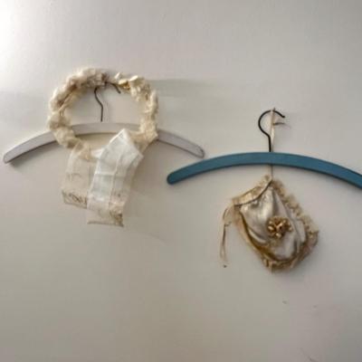 Antique Clothes, Accessories, Painted Wooden Hangers