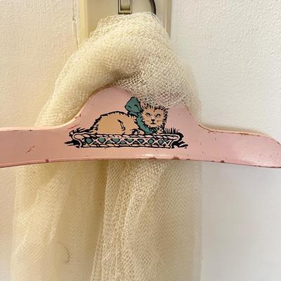 Antique Clothes, Accessories, Painted Wooden Hangers