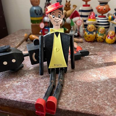 Vintage Toy Figurines Lot - MCM, Mr. Tap'N'Go, German, Bulgarian, Otto Mertens