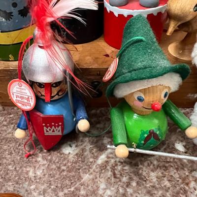 Vintage Toy Figurines Lot - MCM, Mr. Tap'N'Go, German, Bulgarian, Otto Mertens