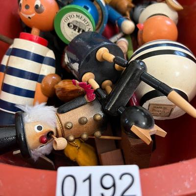 Vintage Toy Figurines Lot - MCM, Mr. Tap'N'Go, German, Bulgarian, Otto Mertens
