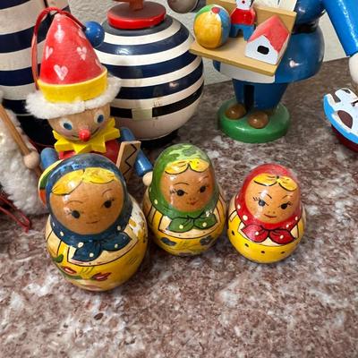 Vintage Toy Figurines Lot - MCM, Mr. Tap'N'Go, German, Bulgarian, Otto Mertens