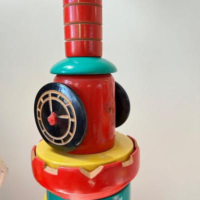 Vintage Wood Toy Figurines Lot - Swedish, French