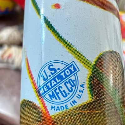 Vintage Metal Tin Toys Lot Ohio Art Noise Makers Jack in the Box