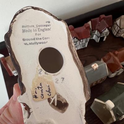 Big Lot English Suffolk Cottages Miniature Ceramic Houses
