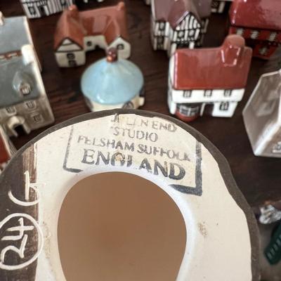 Big Lot English Suffolk Cottages Miniature Ceramic Houses