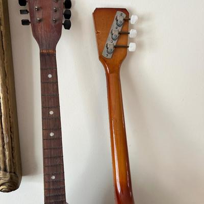 2 Vintage Balalaika Musical Instruments