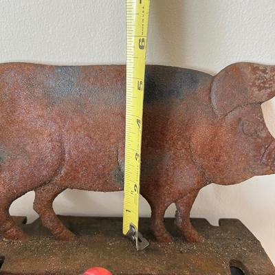 Decorative Cast Iron Lot - Banks, Figurines, Letter Holders