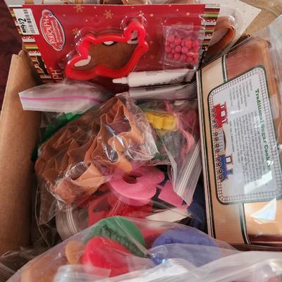 Box of cookie cutters.
