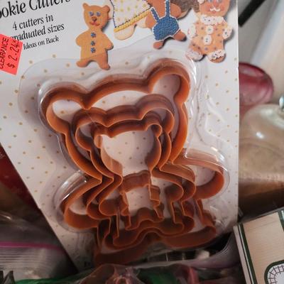 Box of cookie cutters.