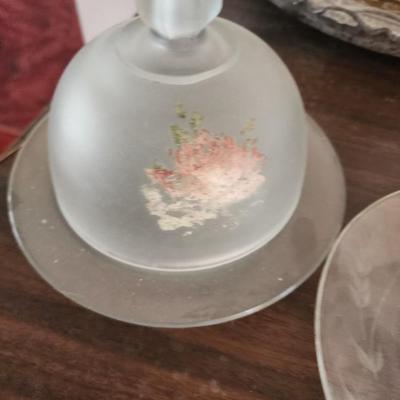Pair of vintage butter dishes.