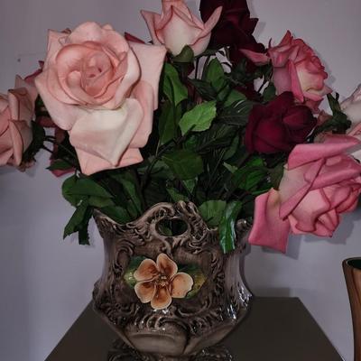 Vintage vase and flowers