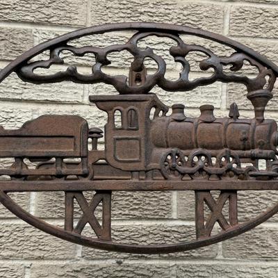 Heavy Cast Iron Hose Bib with Train Design