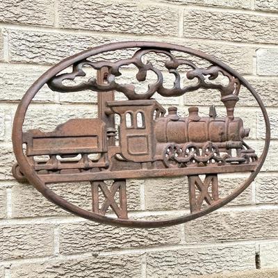 Heavy Cast Iron Hose Bib with Train Design