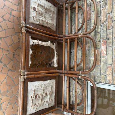 Vintage Rattan Bamboo Furniture Set (See Details)
