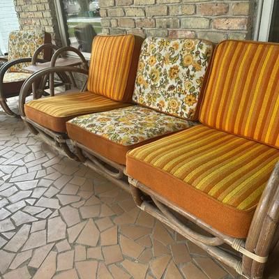Vintage Rattan Bamboo Furniture Set (See Details)