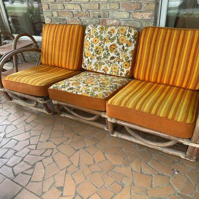 Vintage Rattan Bamboo Furniture Set (See Details)