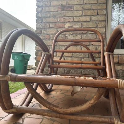Vintage Rattan Bamboo Furniture Set (See Details)