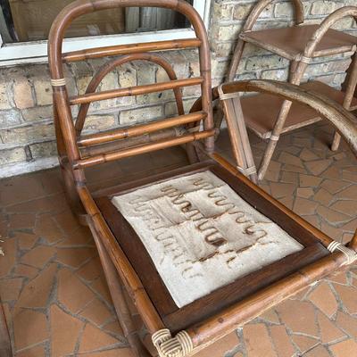 Vintage Rattan Bamboo Furniture Set (See Details)