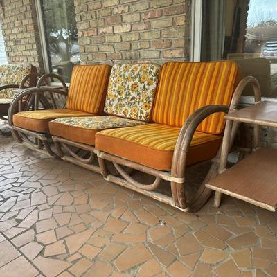 Vintage Rattan Bamboo Furniture Set (See Details)