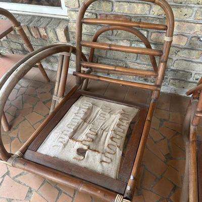 Vintage Rattan Bamboo Furniture Set (See Details)