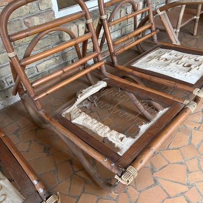 Vintage Rattan Bamboo Furniture Set (See Details)