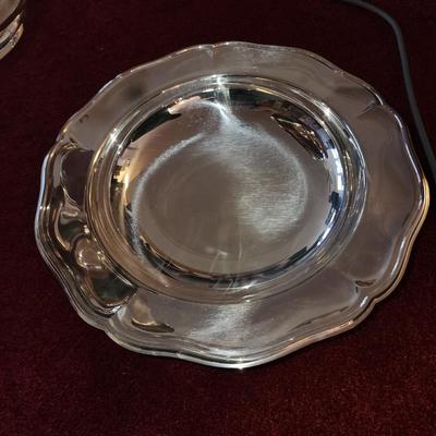 Quadruple plated silver bowls.