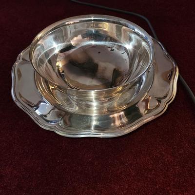 Quadruple plated silver bowls.